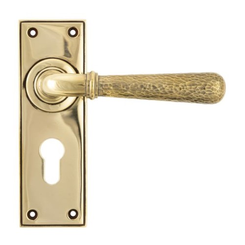 HAMMERED NEWBURY LEVER HANDLE ON BACKPLATE